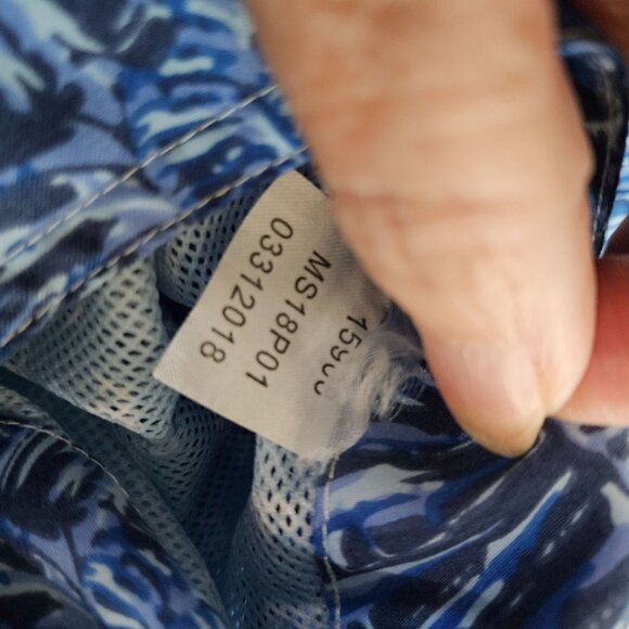 Peter Millar Mens XL Seaside Collection Shell Navy Swim Shell Print Shorts - Picture 4 of 9